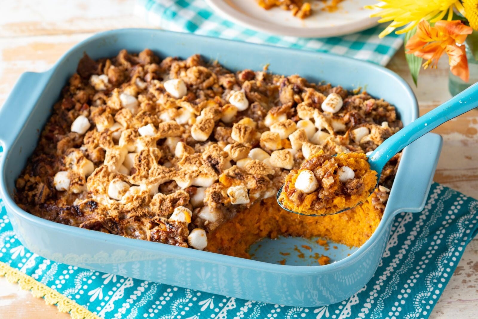 Best Sweet Potato Casserole with Marshmallow Recipe - How to Make Sweet  Potato Casserole