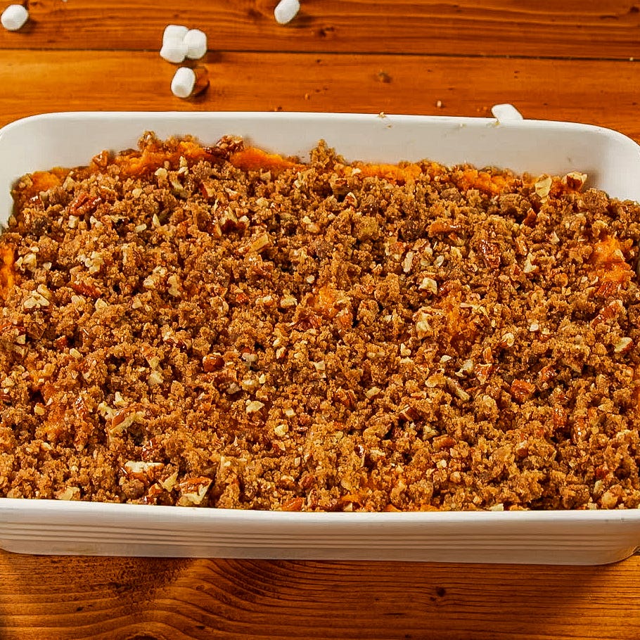 sweet potato casserole with marshmallows