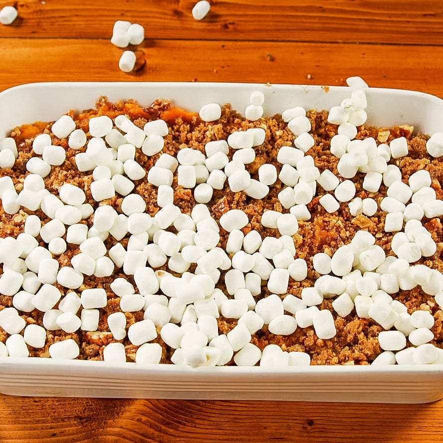 sweet potato casserole with marshmallows