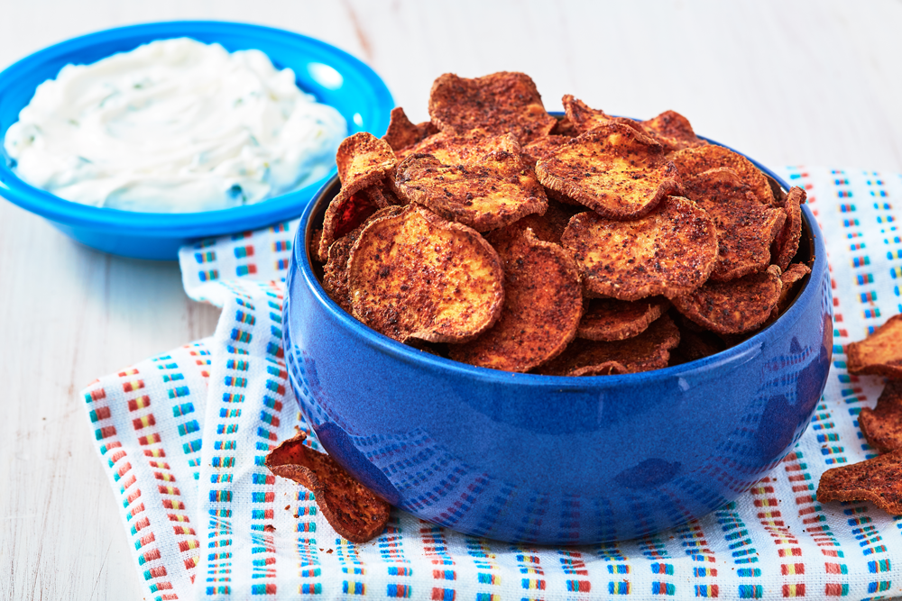 Homemade sweet deals potato chips