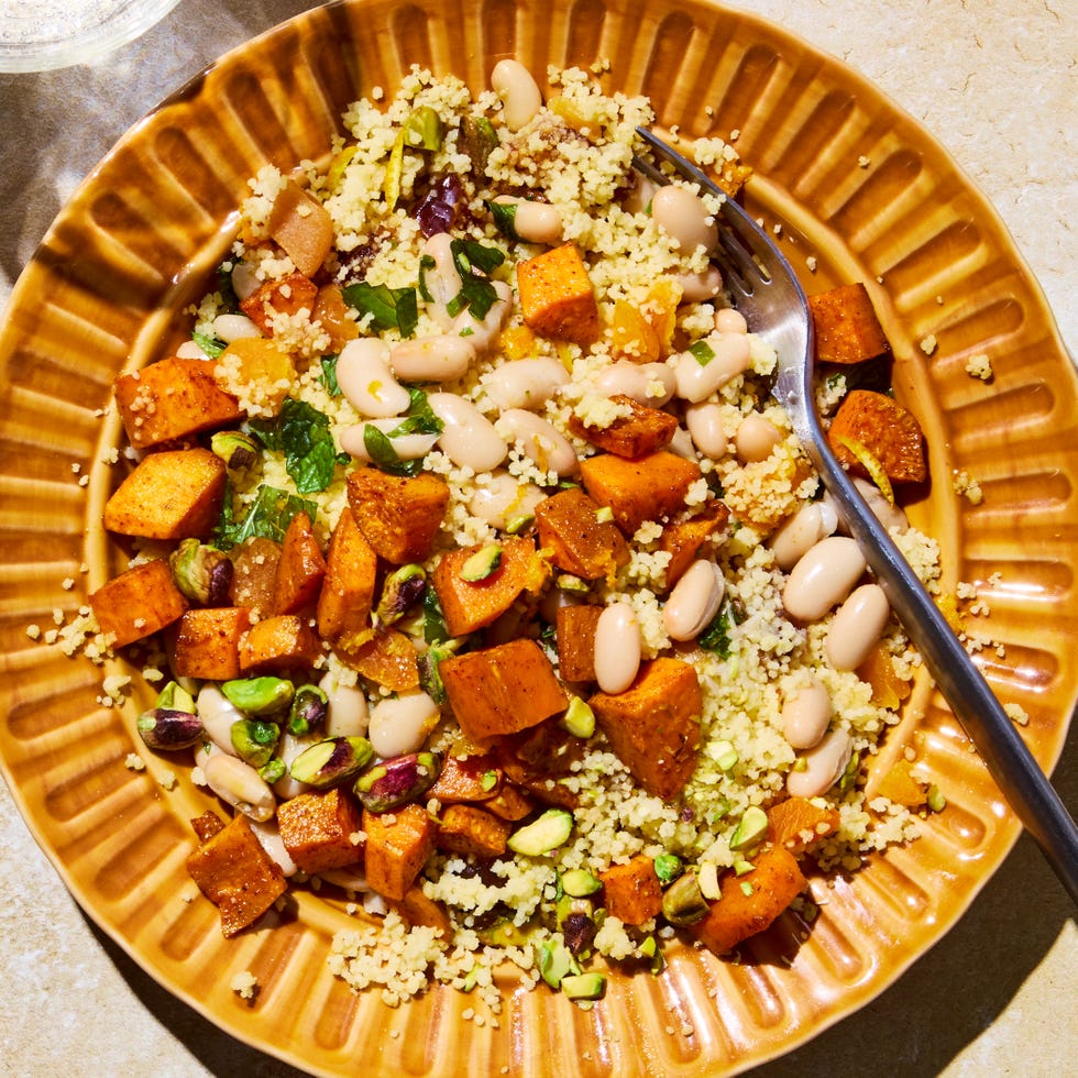 sweet potato couscous sunshine bowls