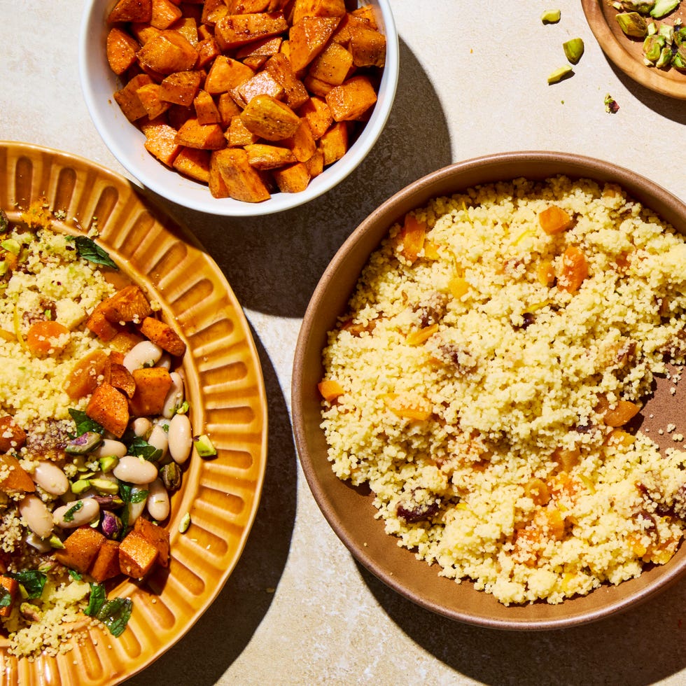 sweet potato couscous sunshine bowls
