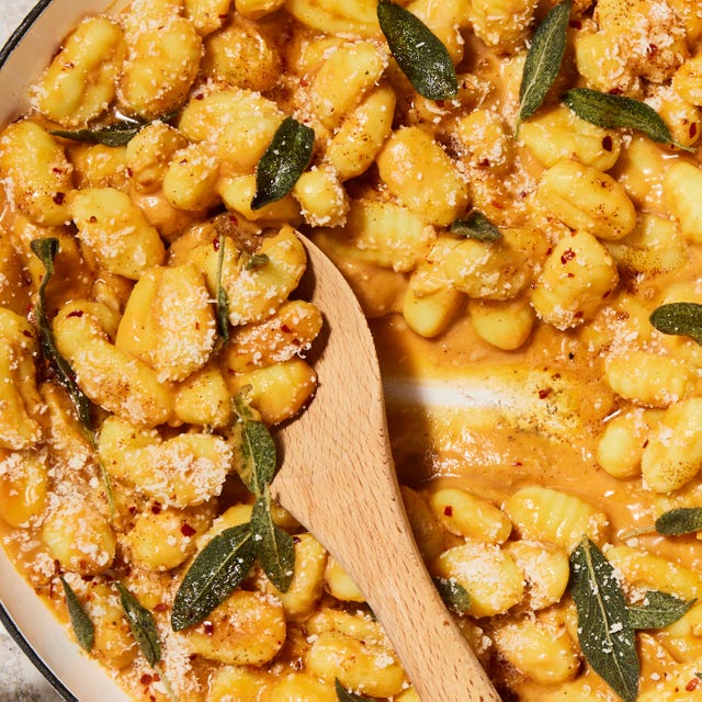 Sweet Potato Maple Brown Butter Gnocchi gnocchi tossed in a sweet potato maple brown butter sauce