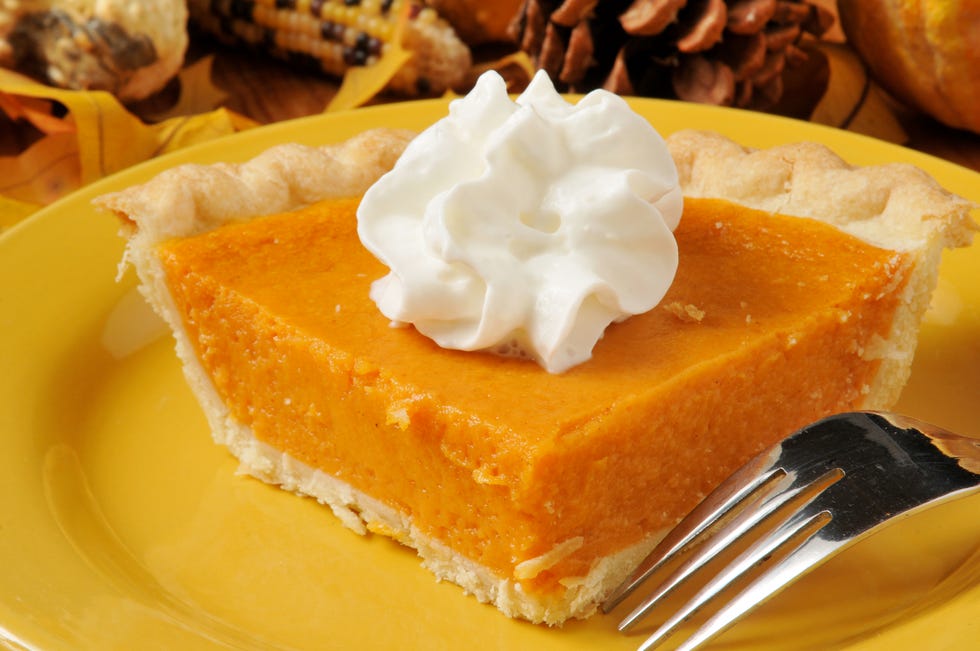 Sweet potato pie closeup