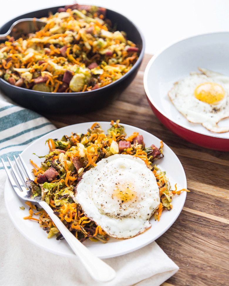 sweet potato recipes brussels sprouts hash