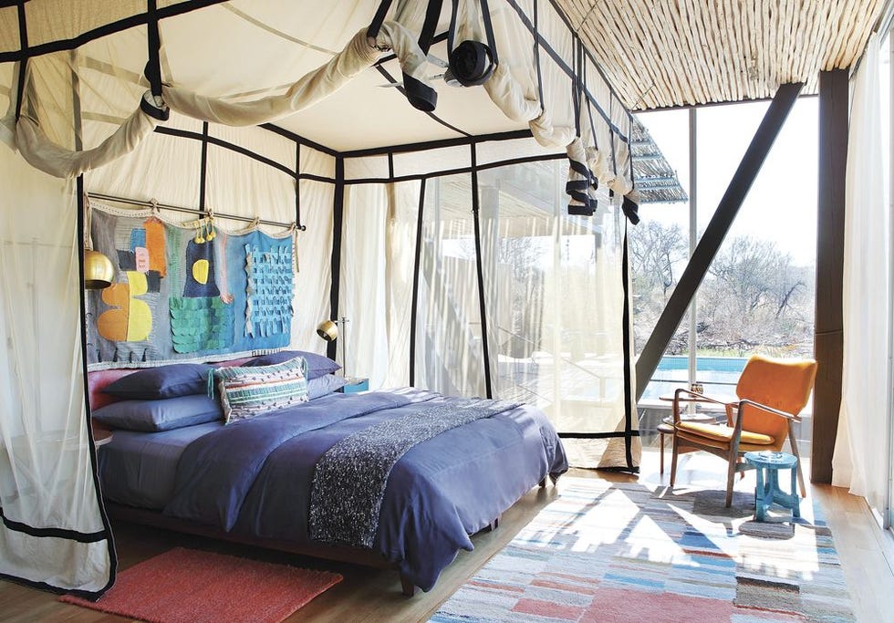 colourful bedroom african home