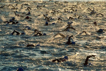 swimmers in ironman triathlon, hawaii