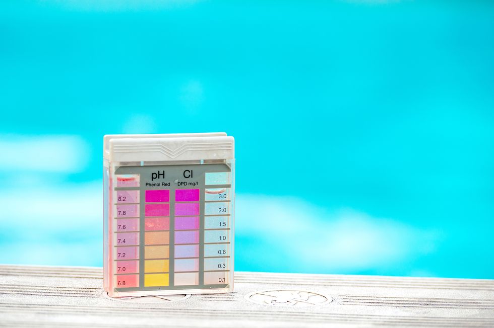 swimming pool chemical level testing kit