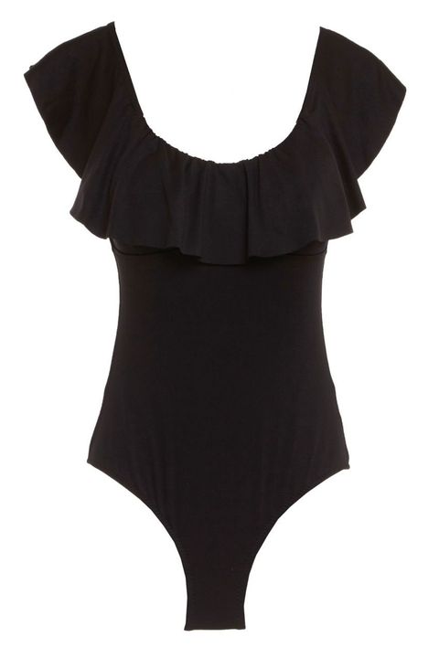 Clothing, Black, Product, One-piece swimsuit, Sleeve, Monokini, Swimwear, Dress, Blouse, Leotard, 