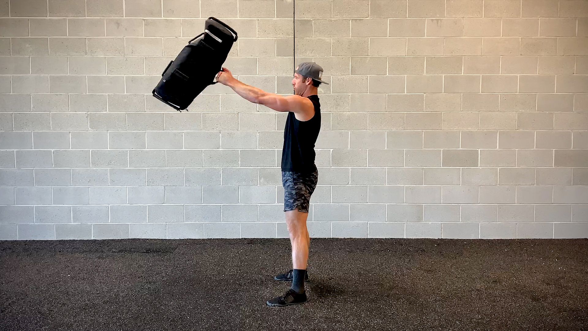 Sandbag best sale overhead press