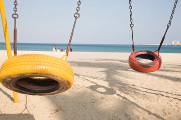 swing on beach