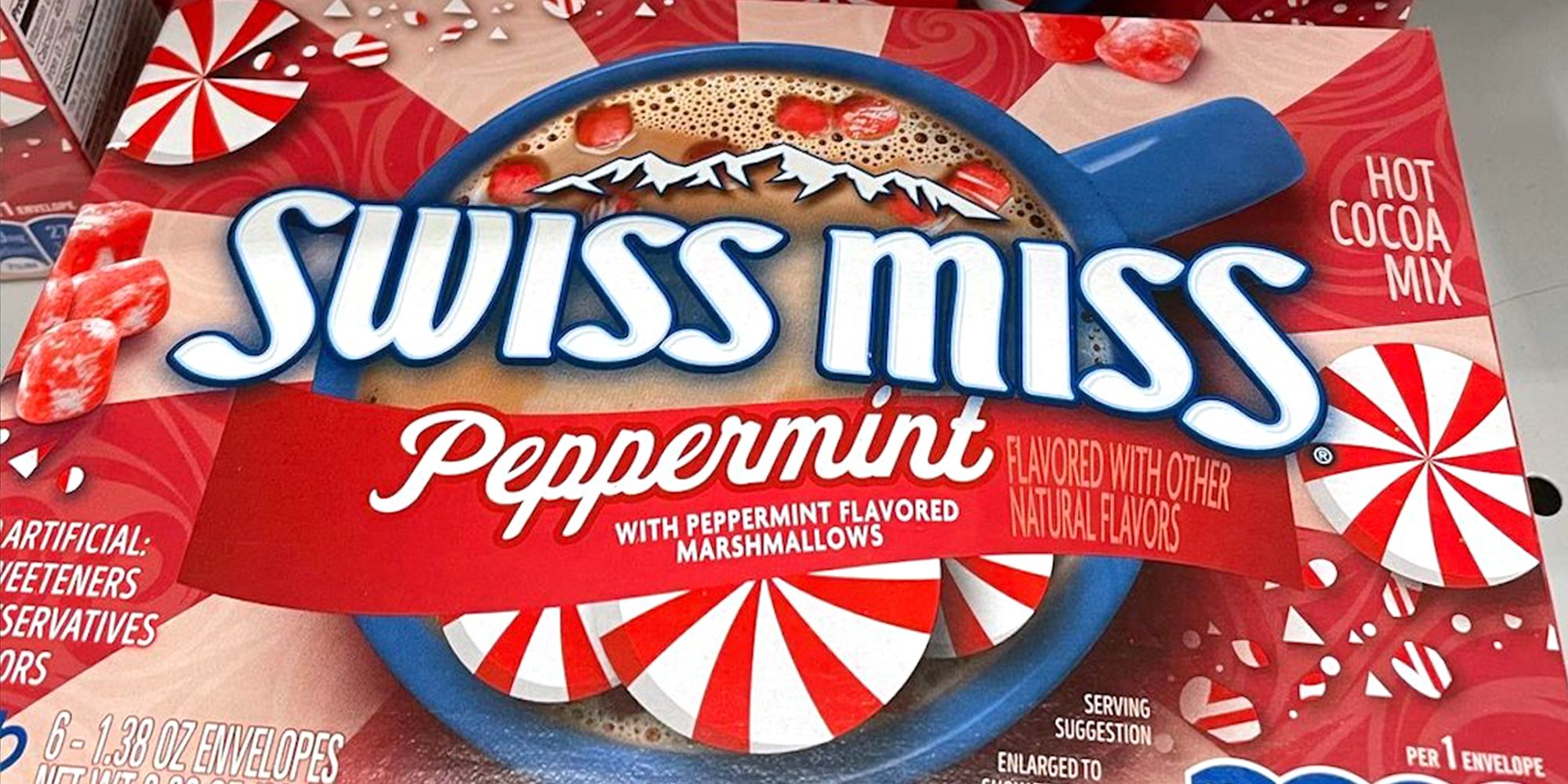 Swiss miss candy cane hot discount cocoa mix with peppermint marshmallows