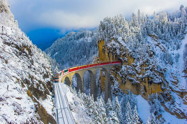 The most scenic Swiss train journeys