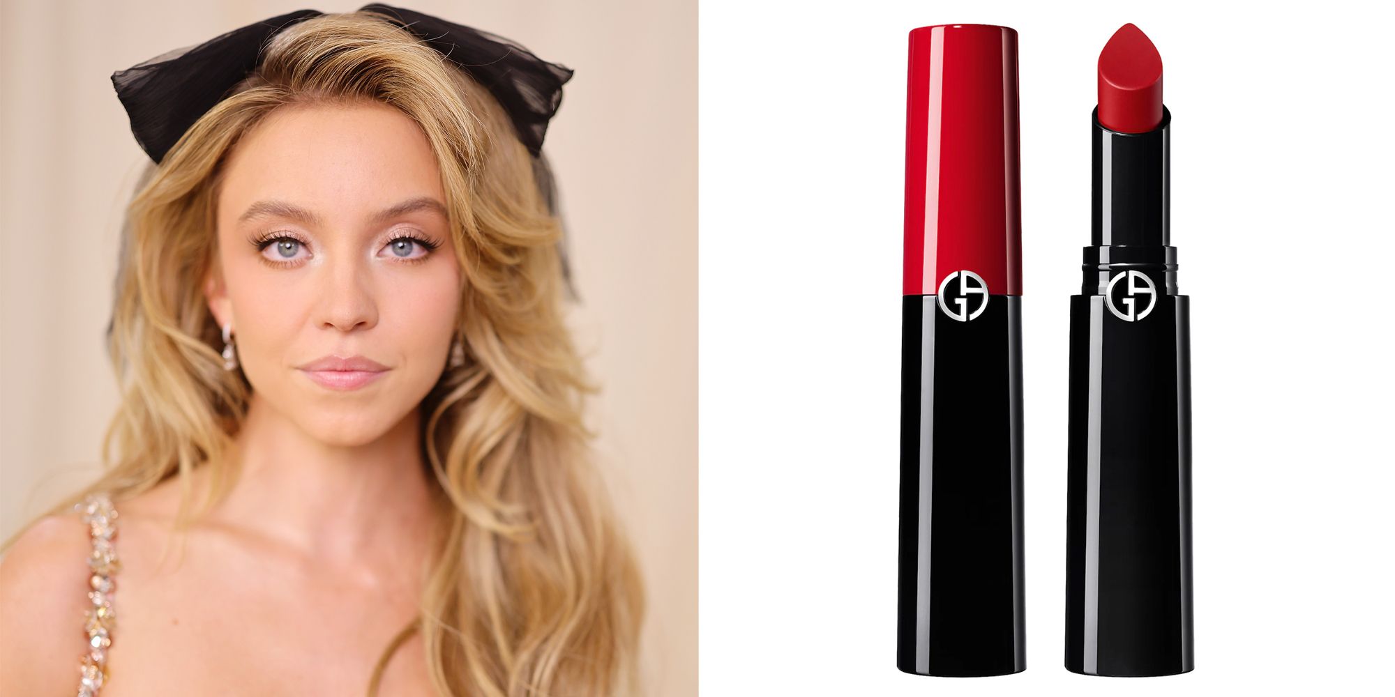 Sydney Sweeney Armani Beauty Holiday Beauty 2023