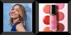 sydney sweeney, armani luminous silk cheek tint