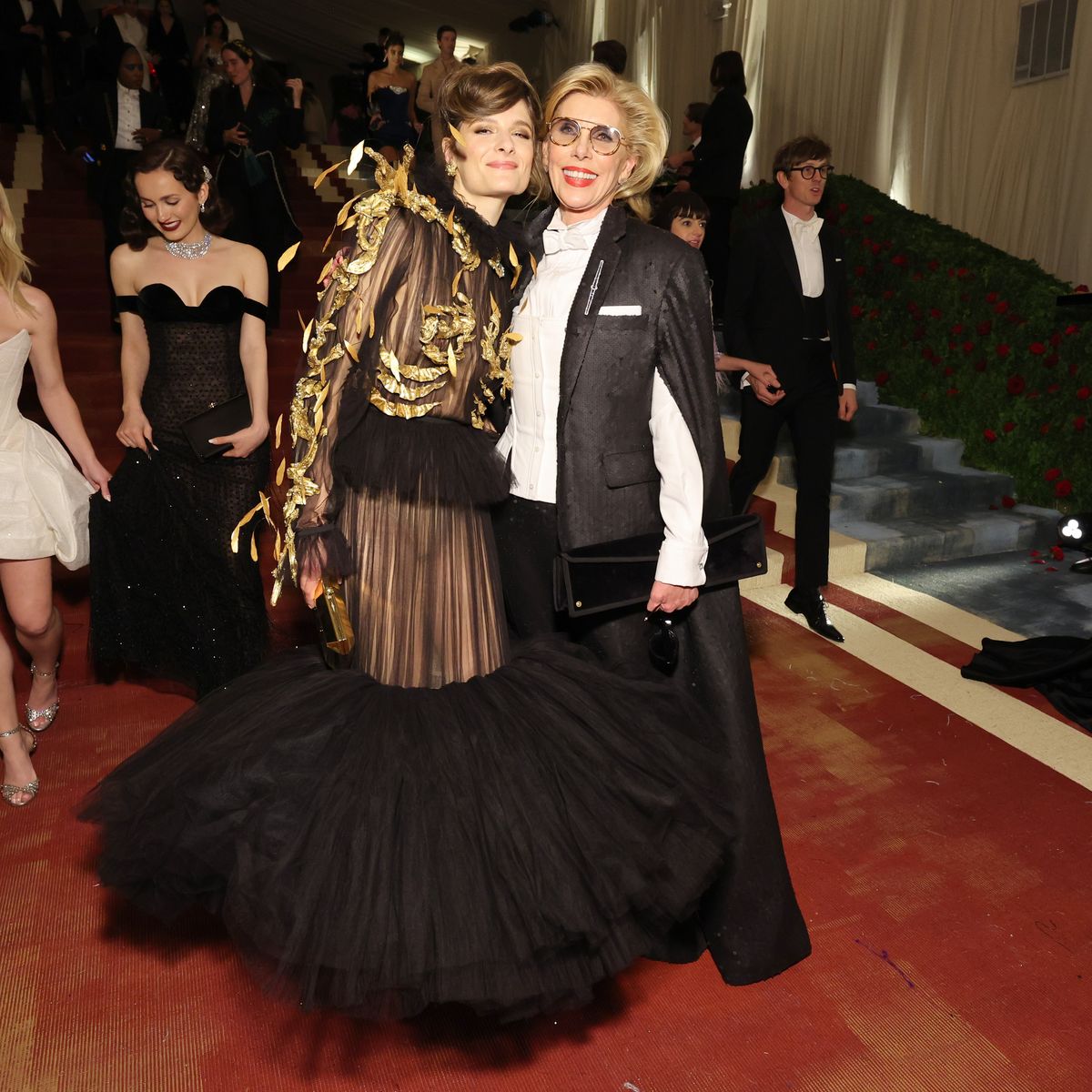 The Gilded Age Cast Including Louisa Jacobson & Christine Baranski Reunited  at the Met Gala