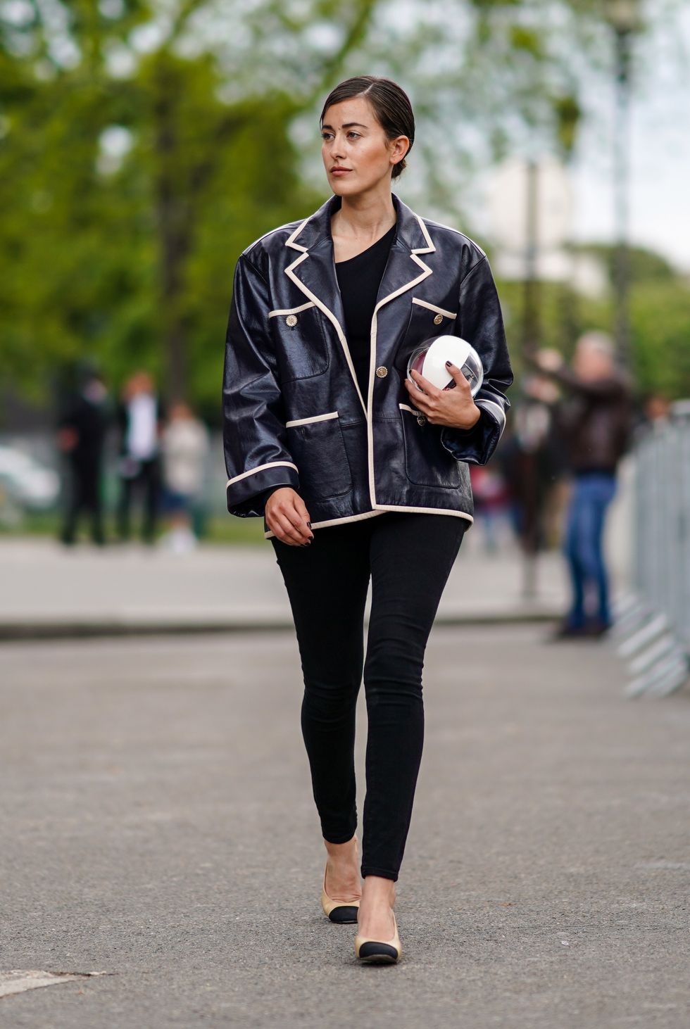 Fashion and style: Black leather