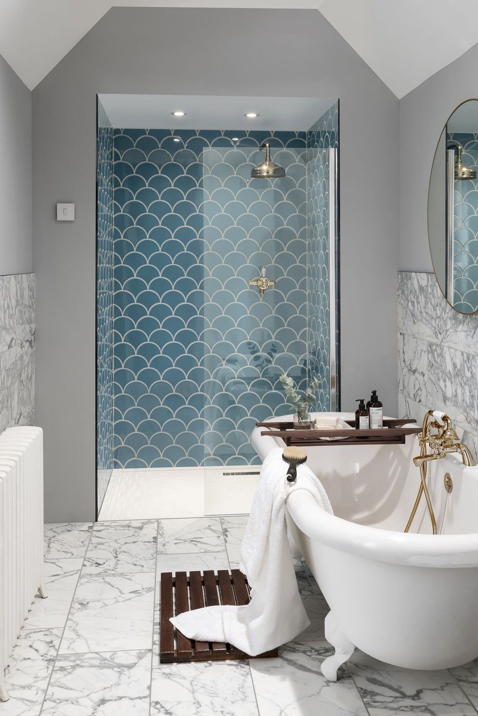 Combinaciones de azulejos para baños modernos