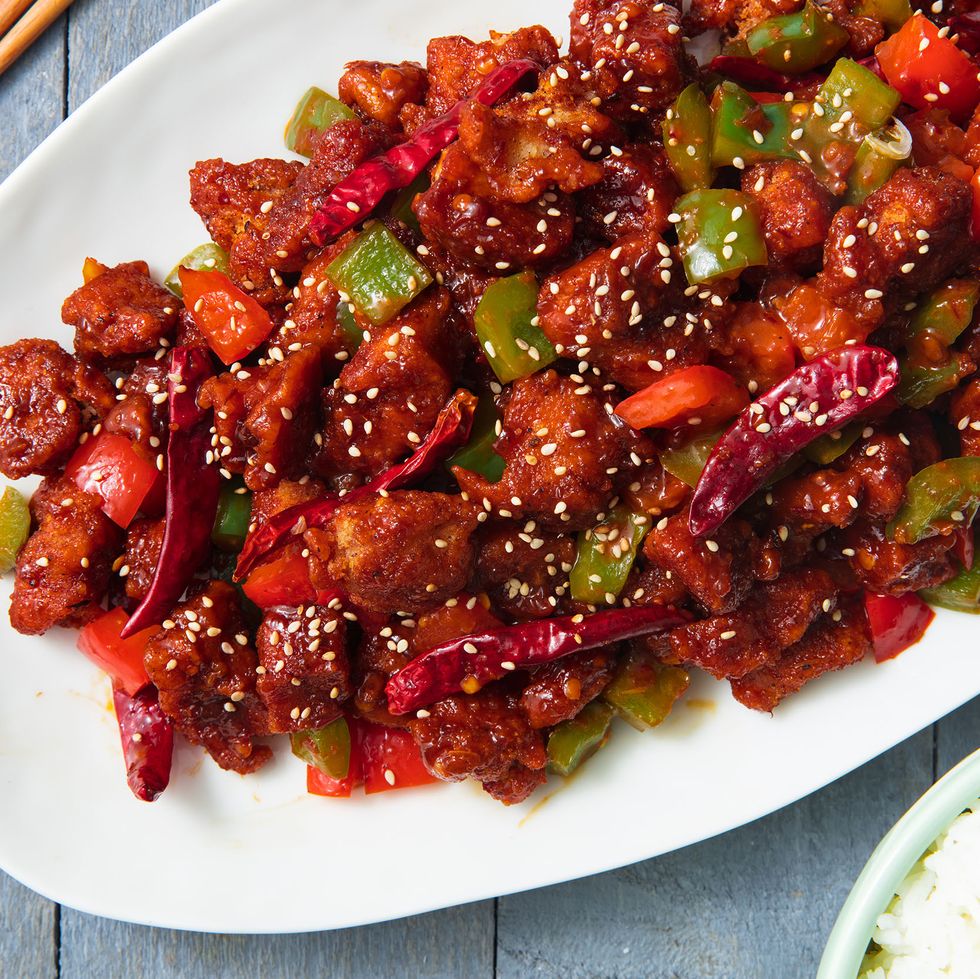 Best Spicy Glazed Chicken & Peppers Recipe - How To Make Spicy Glazed ...