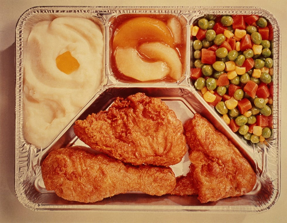 T.V. DINNER OF FRIED CHICKEN