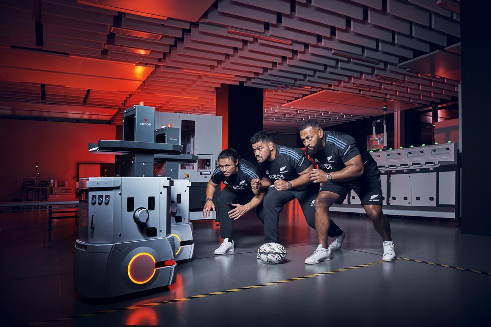 all blacks inside the tudor manufacture in le locle, switzerland