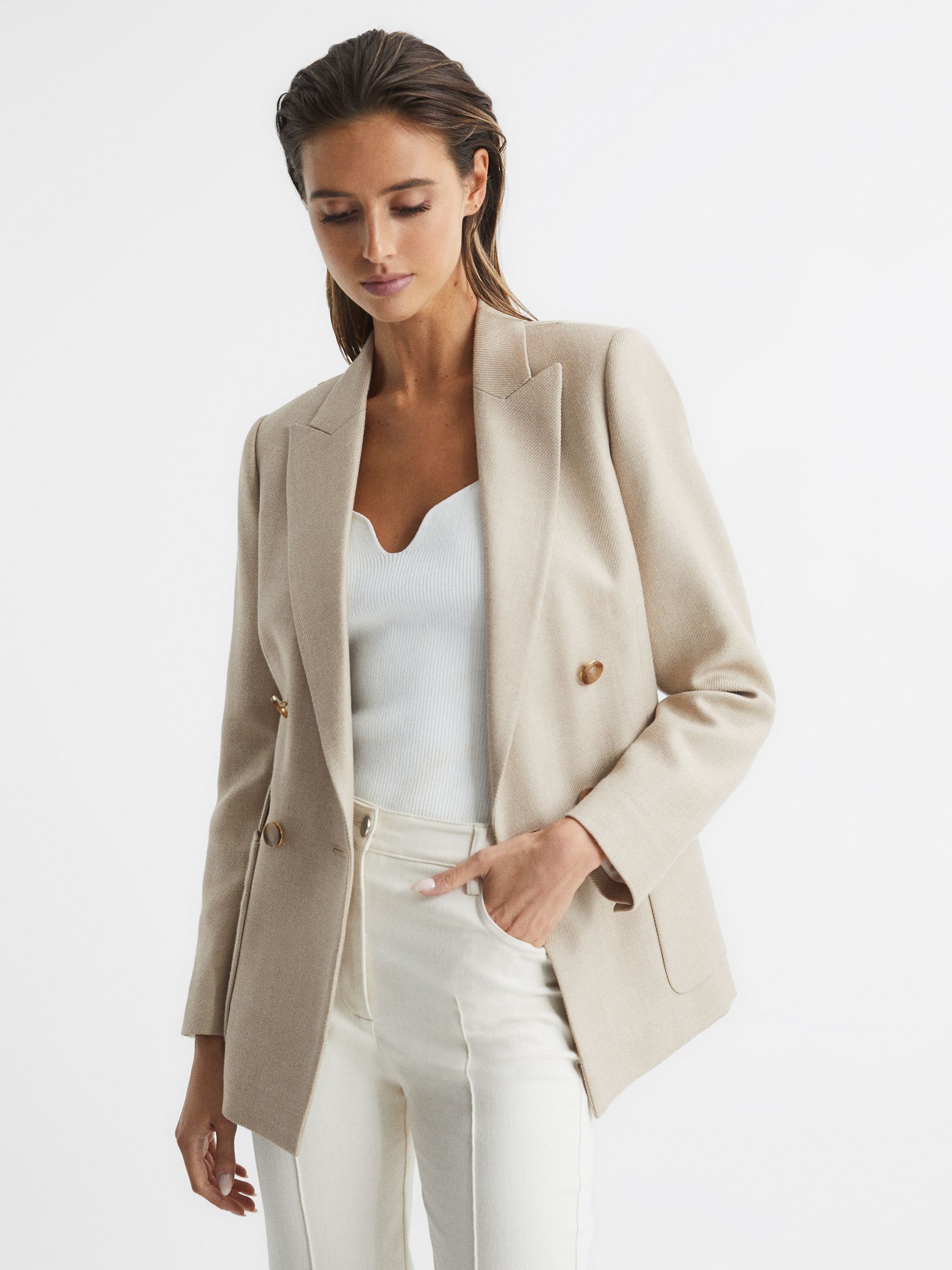 Reiss on sale camel blazer