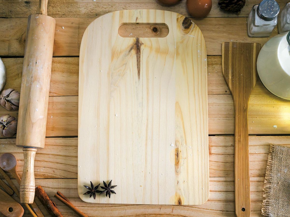  2 tablas decorativas de madera para cortar de madera