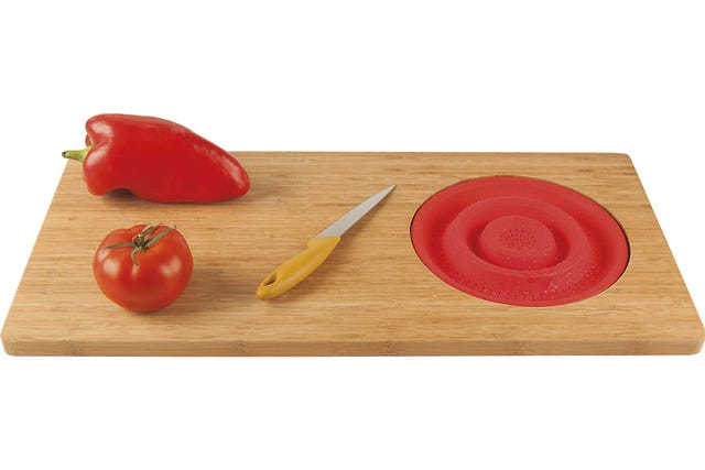 Tabla de cortar con escurridor