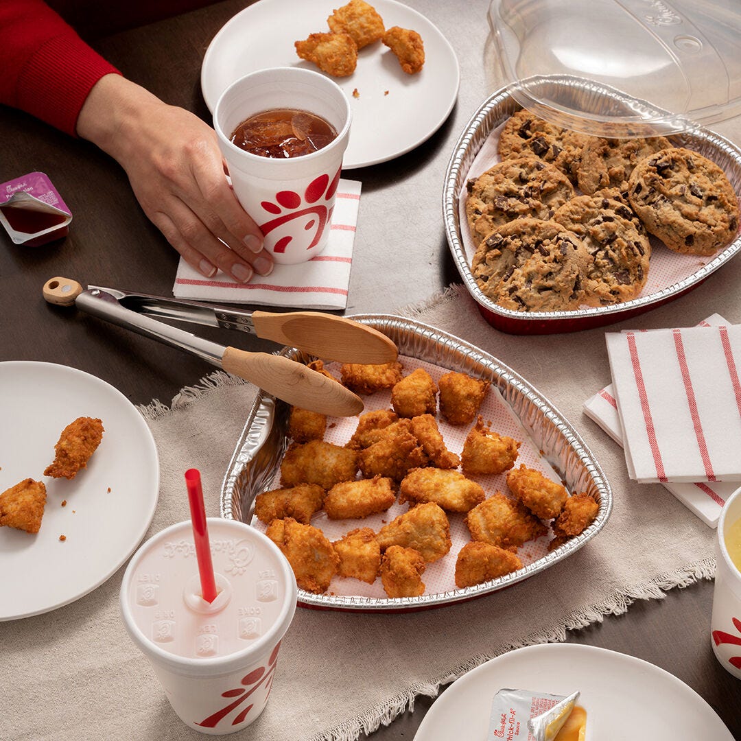 ChickFilA's HeartShaped Trays Are Back In Time For Valentine's Day