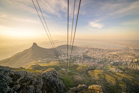 table mountain aerial cableway in cape town