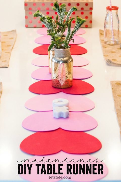 diy valentines day decorations table runner