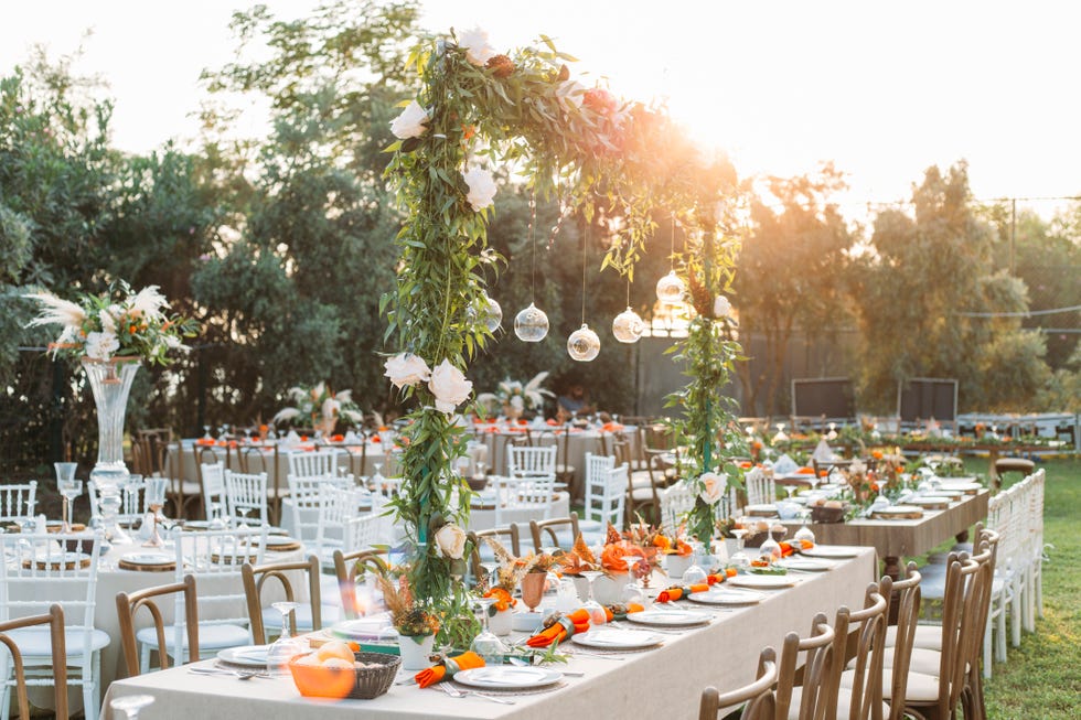 table setting for an event party or wedding reception