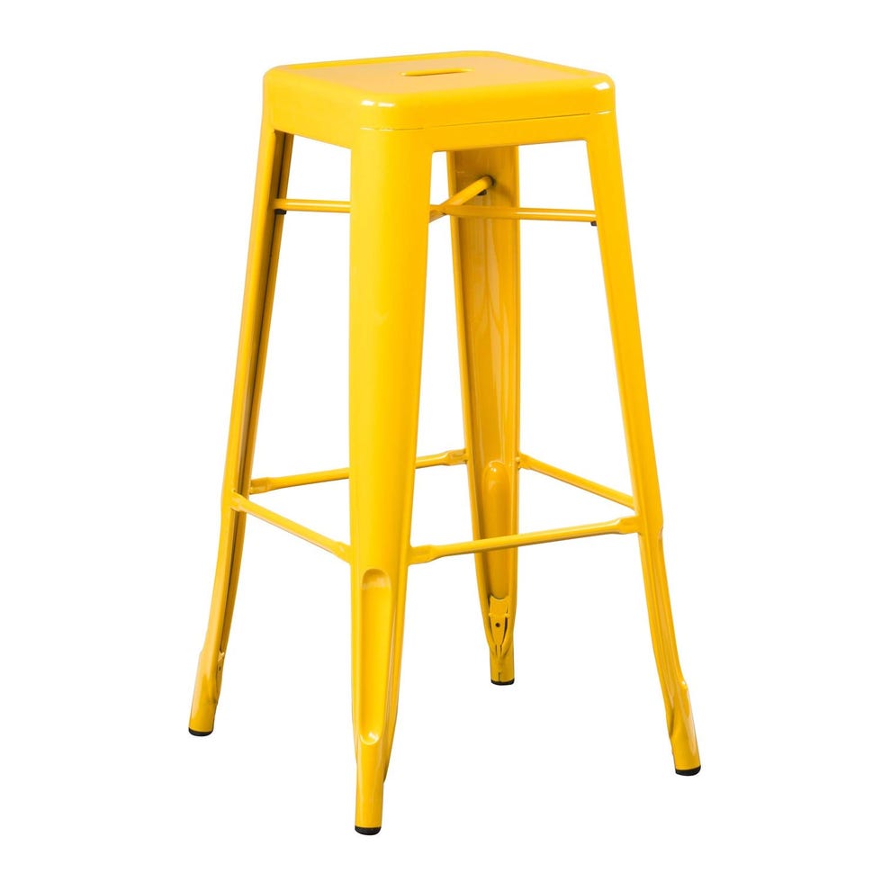 Taburete amarillo industrial