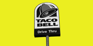 taco bell drive through sign