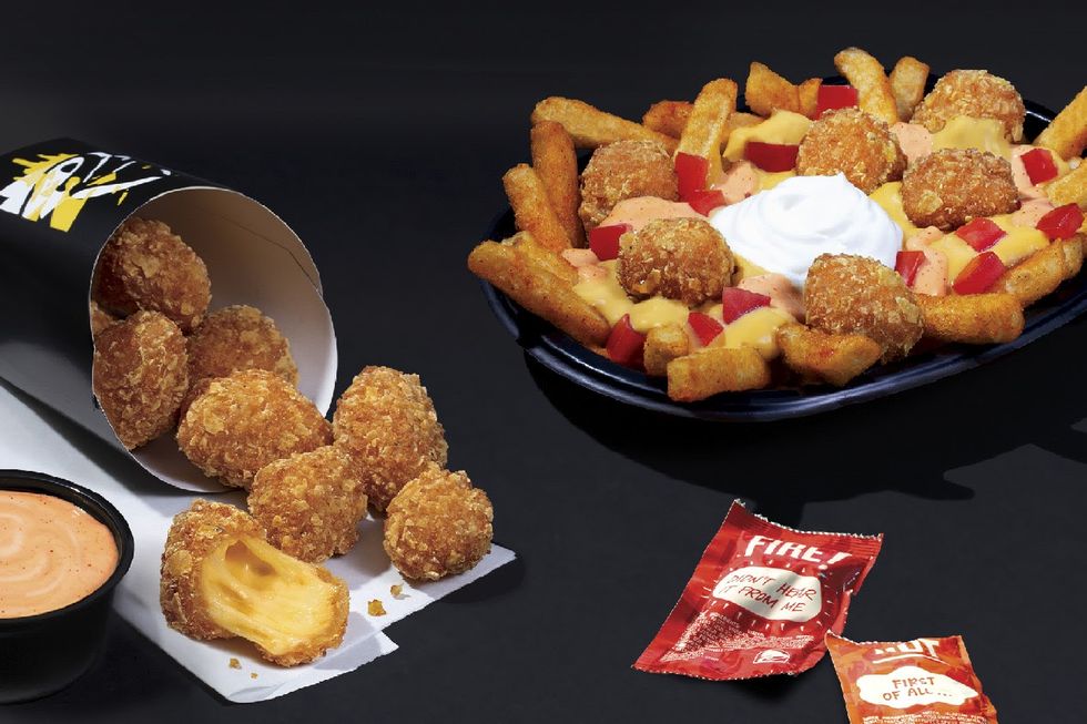 taco bell crispy cheese dippers and crispy cheese nacho fries
