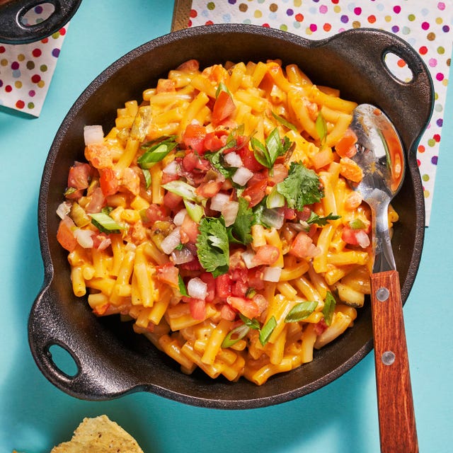 Taco Mac & Cheese mac and cheese topped with pico de gallo