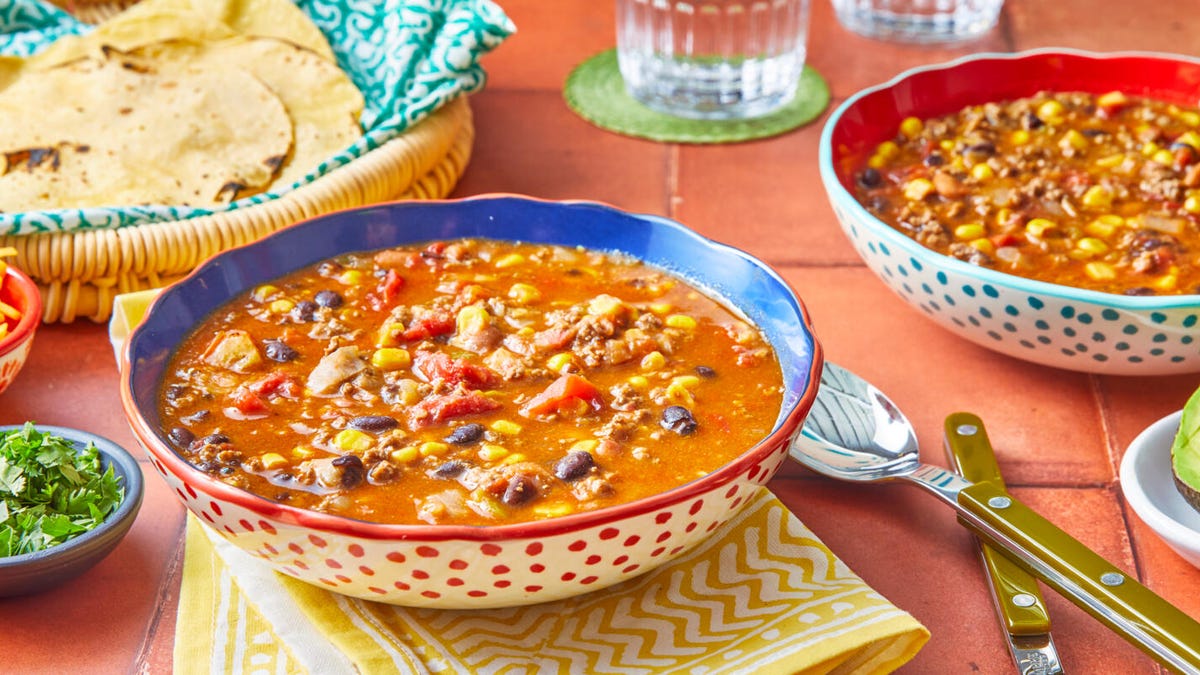 Easy Taco Soup Recipe - How to Make Taco Soup