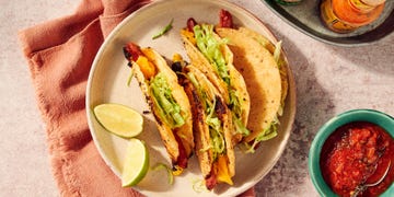 corn tortillas filled with hot dogs and cheese