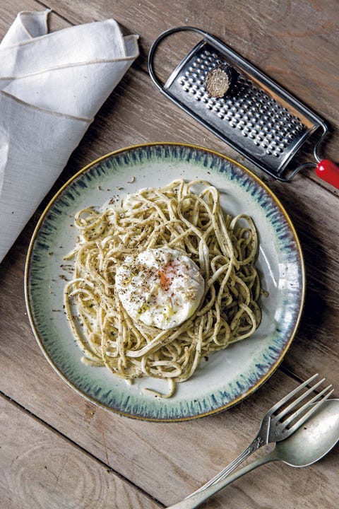 Tagliolini con huevo escalfado y trufa tagliolini con huevo escalfado y trufa