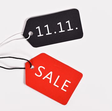 tags with text '1111' and 'sale for singles' day', a chinese unofficial holiday and shopping season