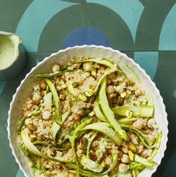 Tahini-Lemon Quinoa with Asparagus Ribbons - Mother's Day Brunch Recipes