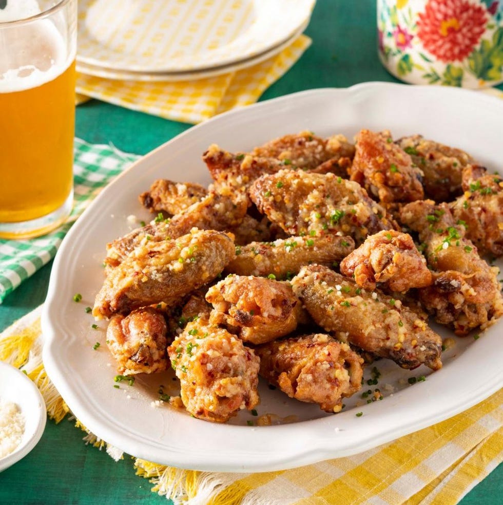 garlic parmesan chicken wings tailgate appetizer