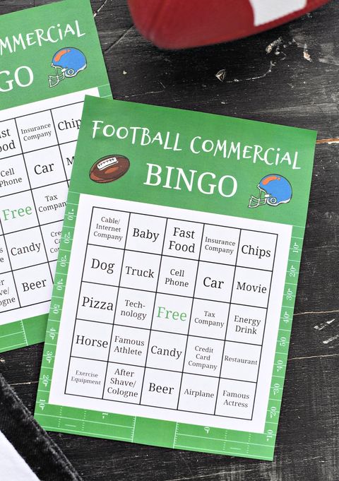 tailgate games football commercial bingo