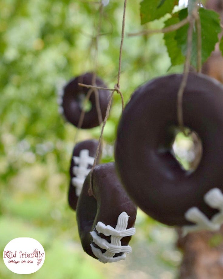 tailgate games football donuts on a string