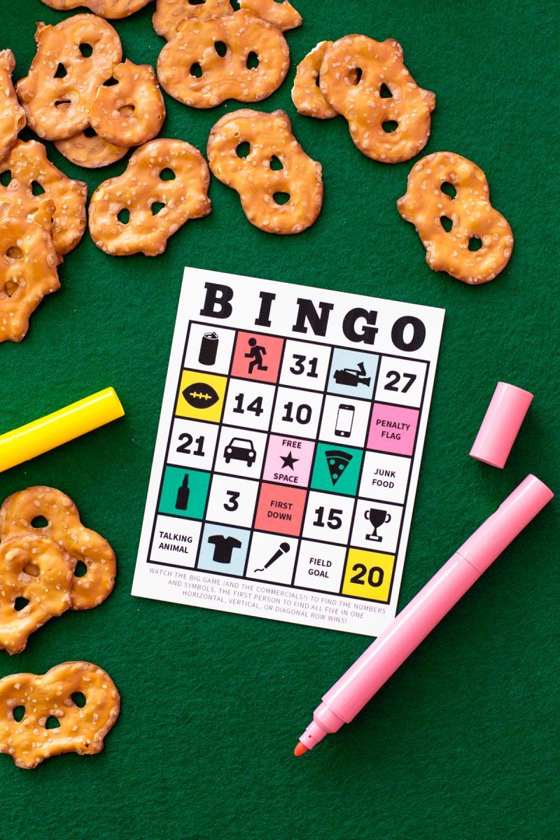 tailgate games game time bingo printable