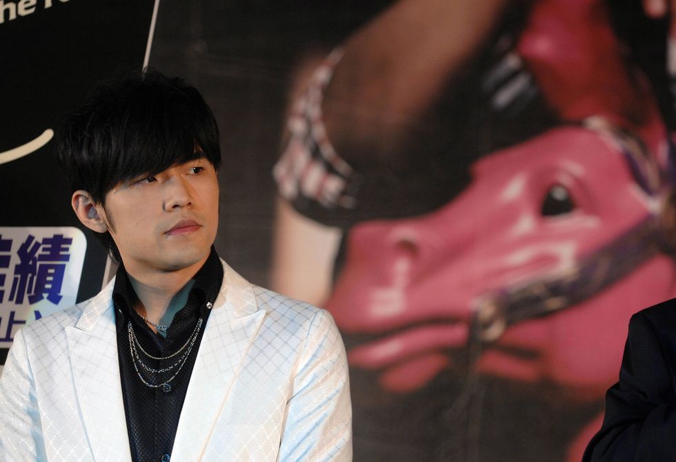 taiwanese pop singer jay chou poses for
