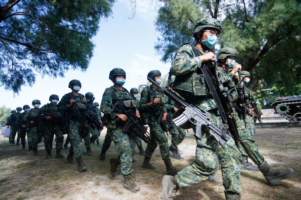 taiwan enhancing military exercises against chinas threats
