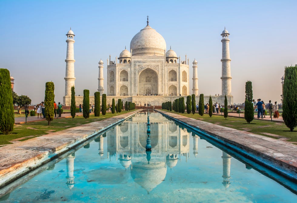 taj mahal, agra city, india