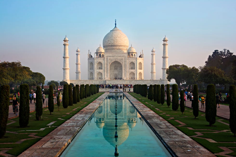 Taj Mahal in the morning.