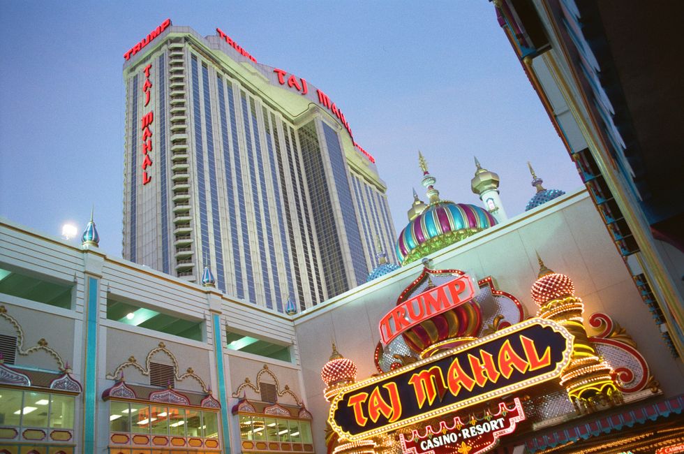 Taj Mahal,the casino owned by Donald Trump in Atlantic City,USA